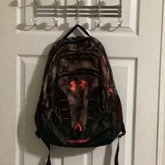 Under Armour Other - Under Armour Storm1 BackPack Camo w/Orange Used Condition